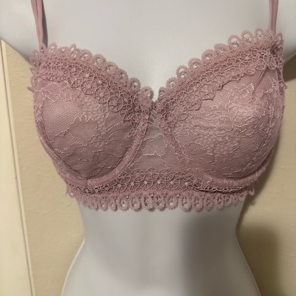 💜✨ Victoria’s Secret Lace Longline Bra / Bralette ✨💜